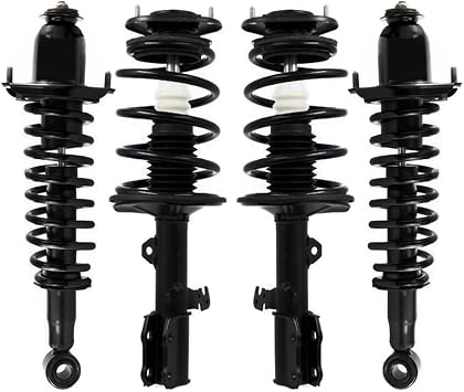 COMPLETESTRUTS - Front & Rear Complete Strut Assemblies with Coil Springs Replacement for 2003-2008 Toyota Corolla FWD - Set of 4