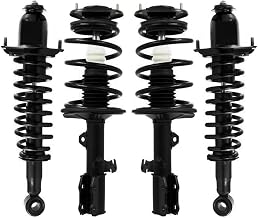 COMPLETESTRUTS - Front & Rear Complete Strut Assemblies with Coil Springs Replacement for 2003-2008 Toyota Corolla FWD - Set of 4