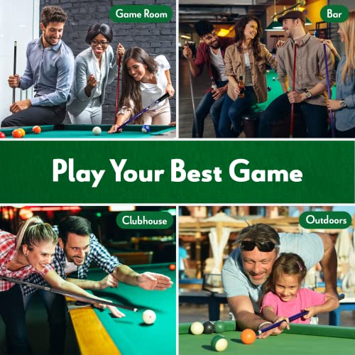 Lot Of 4 Fiberglass 58" 2 Piece Pool Cue - Billiard Table Sticks 18-21 Oz #TOP5