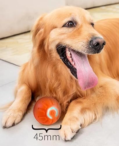 Bola Interativa para Cães, Brinquedo Elétrico com Luzes, Estimulante e Durável