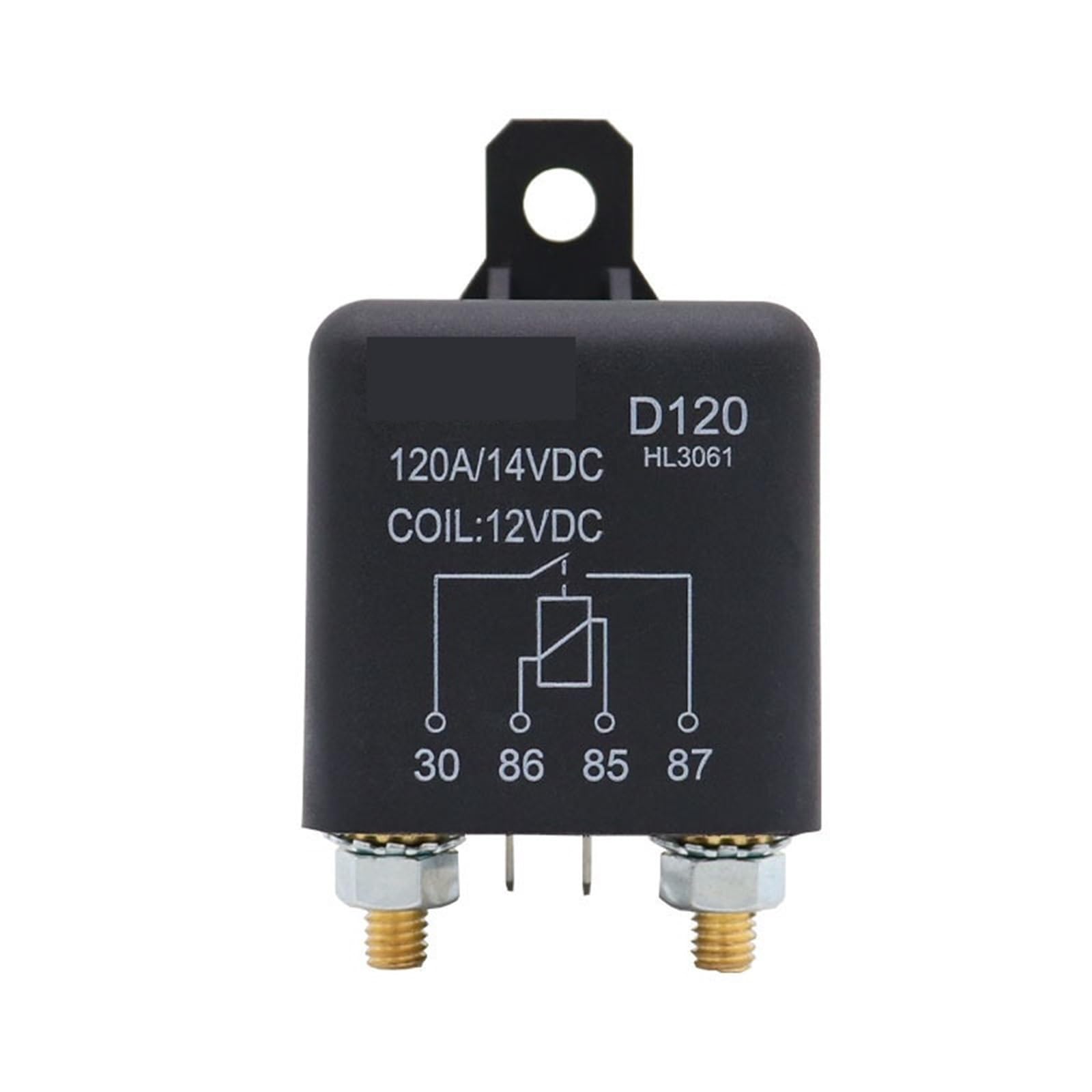 Relé de aislamiento de coche D120, interruptor de alimentación de 4 pines, relé aislador de batería Dual, arranque de encendido/apagado, piezas de repuesto for automóvil 120A 12V 24V 1 Uds (Size : 24