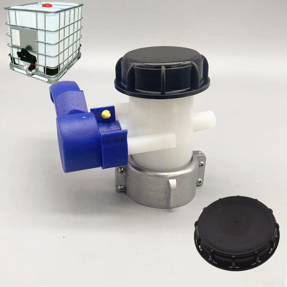 Llave de paso de agua IBC con tuerca de unión de aluminio para mayor seguridad y rendimiento (DN40 (62 mm)