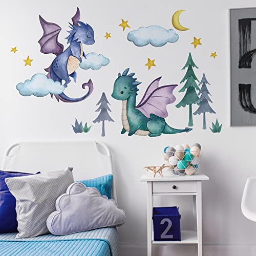 Vinilo Decorativo Dragón para Pared 35 x 12 pulgadas miniatura 5