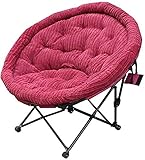 Liegestuhl Klappbar Gartenstuhl Terrasse Liegestühle Liegestühle Klappstuhl Mittagessen Stuhl Moon Chair faule Sofa Rückenlehne Runde Stuhl Corduroy Tragbarer 7 Farben Sonnenliege Stuhl (Farbe D)G