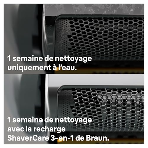 Braun 3in1 ShaverCare Recharges 3 en 1 Originales Pour Station SmartCare Nettoie 10x Mieux Que ’eau Formule Avec Un Parfum Frais De Citron Pour Un Nettoyage Hygiénique Des Rasoirs Pack De 8 - vue 3