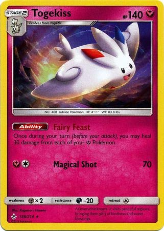 Pokemon - Togekiss 138/214 – Unbroken Bonds - Foil Single Card