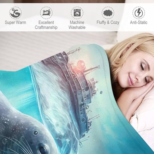 Couverture phoque chaude pour vos soirées cocooning sur le canapé - 6
