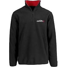 JH DESIGN GROUP Mens Dodge Challenger Quarter Zip Fleece Sweatshirt Jacket