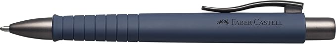 Faber-Castell 241189 – Kugelschreiber Poly Ball, urban navy blue, 1 Stück, mit auswechselbarer Mine, dokumentenecht