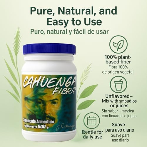 Cahuenga Fiber Powder, 17.46 oz – Unflavored Fiber Supplement for Digestive Health, 100% Natural, Gluten-Free, Ideal for Smoothies and Beverages — 사진 4