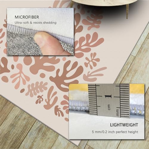 Tapis Matisse algues 160x230cm grand format lavable pour salon - 6