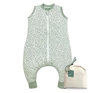 molis&co. 1.0 TOG Baby Sleeping Bag with Feet. 4 Years. Soft and cozy. Ines II. Ideal the spring and autumn use. 100% organic cotton (GOTS) lightly padded.