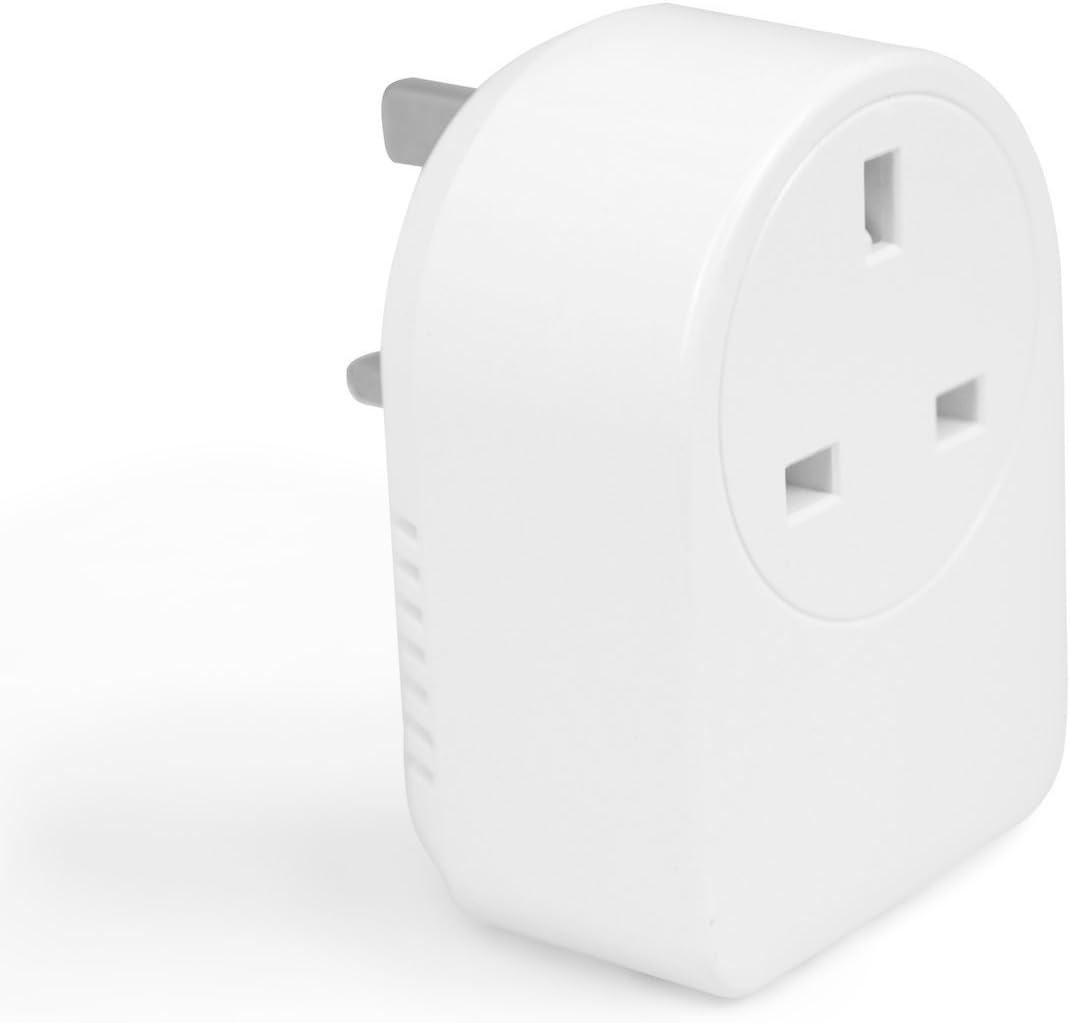 Aeotec Smart Switch Gen5, Z-Wave Plus remote control UK smart plug with energy metering and power reports, works with Electric Ireland Smarter Home
