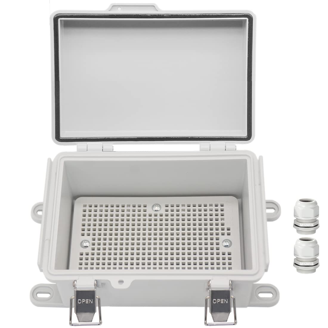 Zulkit Junction Box,IP67 Waterproof Electrical Box Hinged Cover