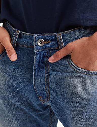 Image of Amazon Brand - Symbol Men's Relaxed Fit Mid Rise Jeans