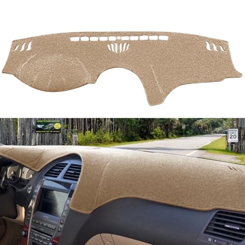 Fcovergurus Dash Cover Mat Custom Fit for Lexus ES350 2007-2012, Dashboard Cover Pad Carpet Protector (07-12 ES350 Beige) F117