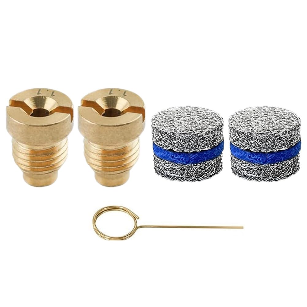 Osmond 2pcs 1.1mm Foam Cannon Orifice Nozzle and 2pcs Foam Maker with 1pc Cleaning Needle for Snow Foam,5000 PSI