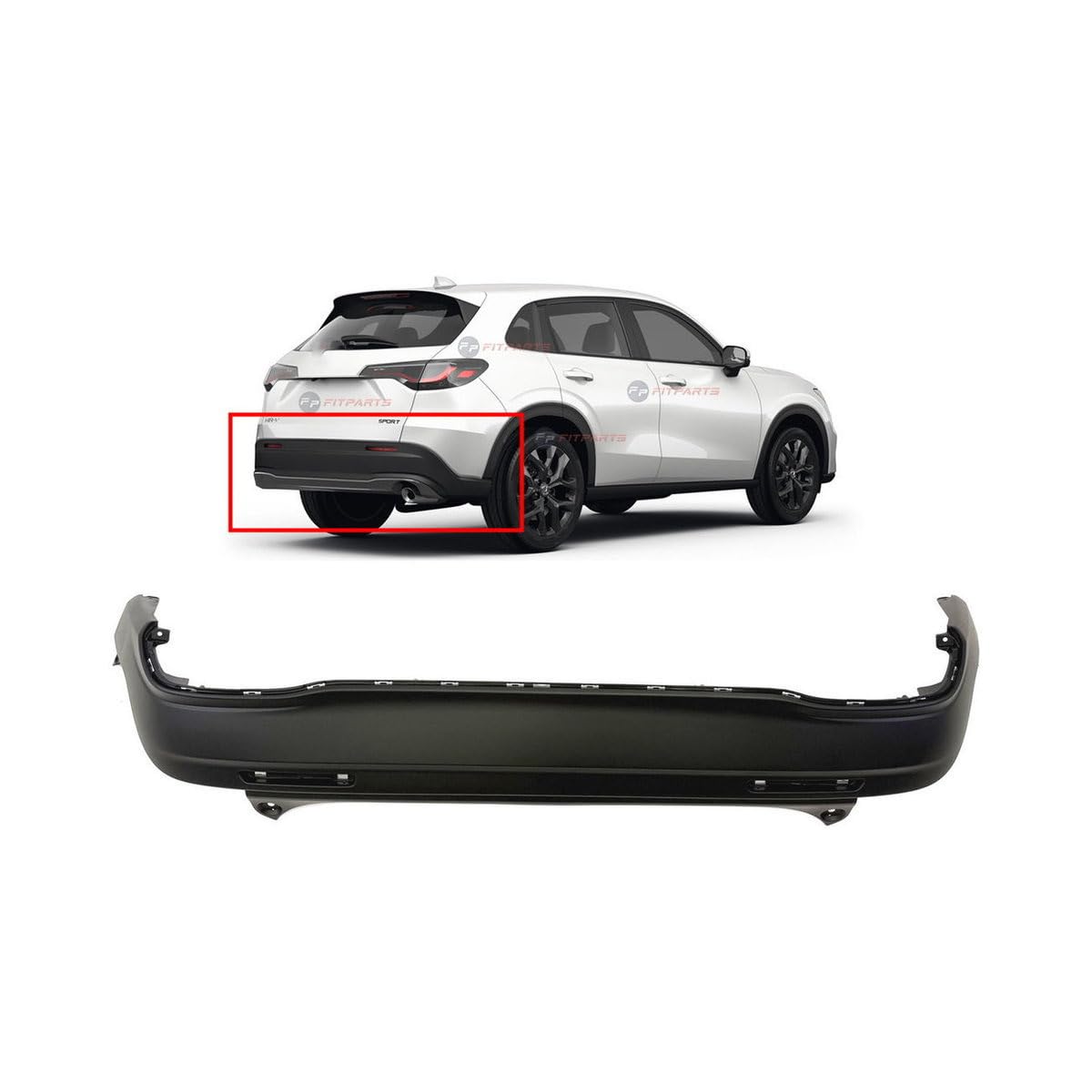 FitParts Compatible with Honda HR-V 2023–2024 Rear Bumper Cover