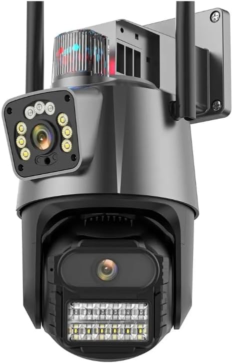 Câmera IP P11 Sem Fio de Segurança Externa, 6MP Câmera de Visão N...