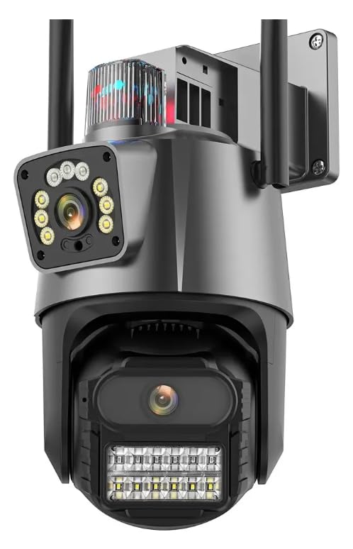 Câmera IP P11 Sem Fio de Segurança Externa, 6MP Câmera de Visão N...