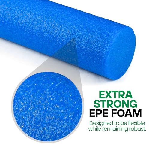ADEPTNA Swimming Pool Noodle Float Aid Woggle Logs Noodles Water Flexible Swim Aid Aqua Aerobics Exercise Pool Noodle for Kids and Adults (BLUE) - Image 8