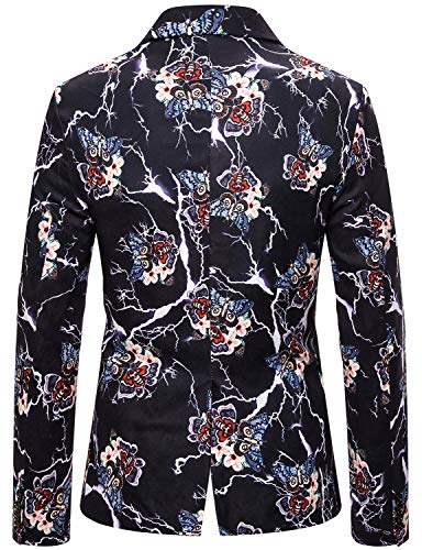 ief.G.S Jaqueta masculina de camuflagem com estampa de camuflagem e design luxuoso de manga comprida