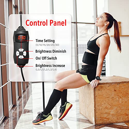 Tabevio Red Light Therapy Belt For Body-Near Infrared Light Therapy Device For Back Shoulder Waist Muscle Pain Relief，Relaxing Muscle Improve Circulation With Timer For Women Men Father's Day Gift #TOP4