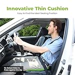 Soft Dense Memory Foam Car Seat Cushion for Driving - Seat Cushion for Car Seat Driver with Wedge Design & Raised Back to Broaden Vision, Provides Comfort for Lower Back & HIPS (Passenger Use Too) - Image 3