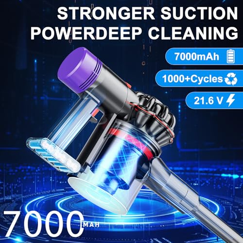 Image of Bonacell 7000mAh Replacement for Dyson V6 Battery 21.6V Compatible with V6 Animal /Absolute /Motorhead /Fluffy SV03 SV04 SV05 SV06 SV07 SV09 DC58 DC59 DC61 DC62 DC72 DC74