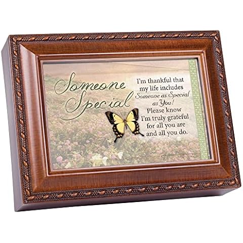 Cottage Garden Someone Special Woodgrain Music Box/Jewelry Box Plays Wonderful World Cover