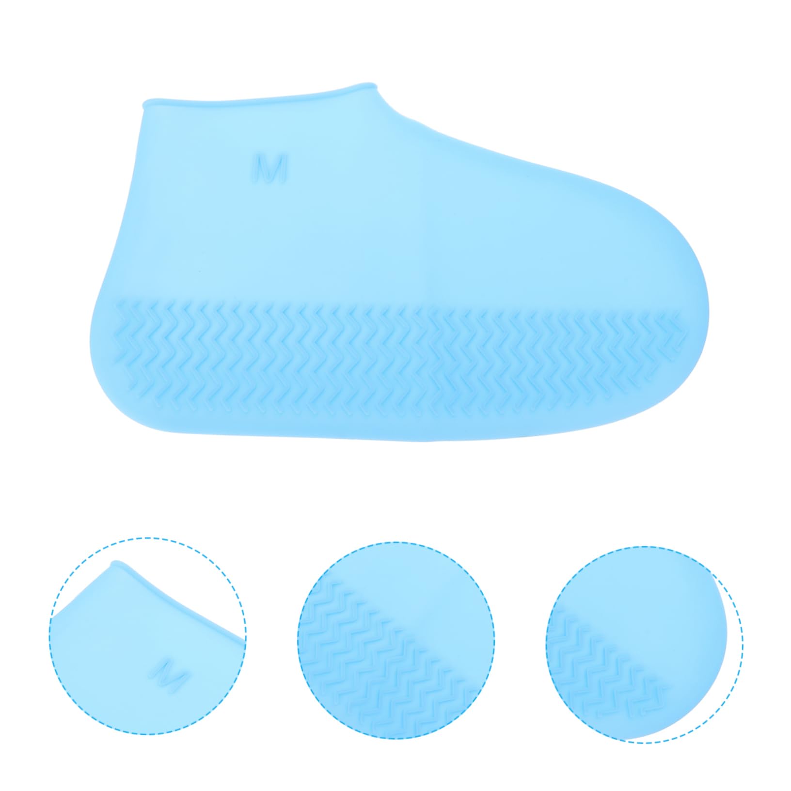 CANIGHT 1pair Rainproof Shoe Silicone - Overshoes for Outdoor Activities and Wear-resistant Shoe for Travel and Camping