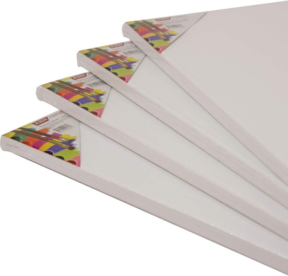 A1 Plain Artist Canvas Board Large Blank Stretched for Oil, Water, Acrylic Painting