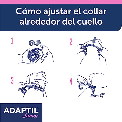 Adaptil Junior - Antistress für Welpen - Anpassung an Zuhause, Lernen, Bildung, Lloros, allein stehend - Halsband für Welpen