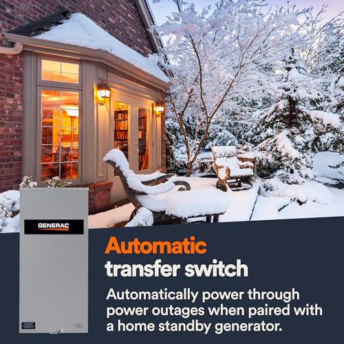 Generac RXSW200A3 200 Amp Single Phase Generator Automatic Transfer Switch - Service Entrance Rated - NEMA 3R Outdoor Rated Aluminum Enclosure - Power Management for Indoor and Outdoor Use - Image 3
