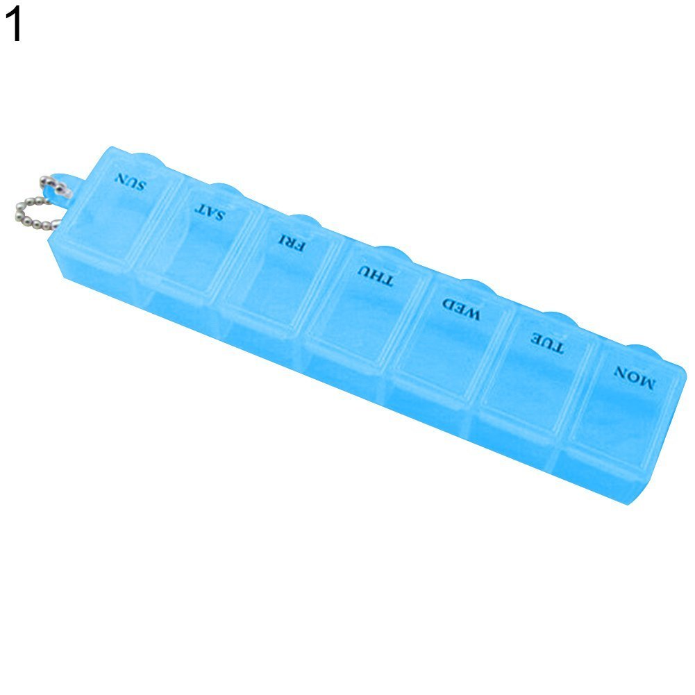 Greenlans 7 Days Weekly Medicine Health Tablet Holder Storage Container Case Pill Box