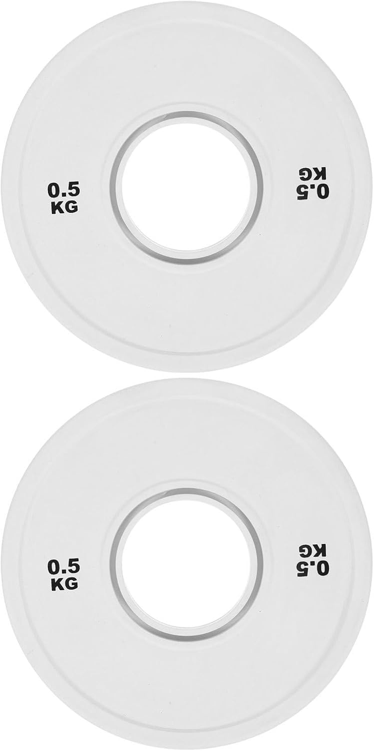 2pcs Bumper Plates - 6 Inch Barbell Weight Plates - 1lb Rubber Coated Weightlifting Training Weight Accessory for Home Gym Use Strength Training