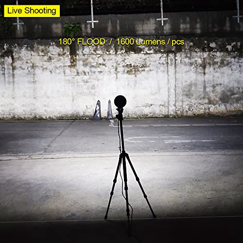 Exzeit Waterproof Led Pods, 54W 3800Lms 180° Flood Offroad Light With Cree Led Chips, Off Road Lights, Led Work Lights For Truck Tractor Jeep Atv Utv Golf Cart Boat, 12V/24V (3.5 Inch) #TOP1