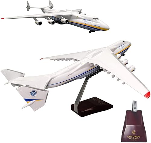 Miniatura 9 de Modelo de avión grande, modelo 1200 Ucrania Antonov 225, modelo de avión de resina, modelo de avión de transporte, para colección de entusiastas de