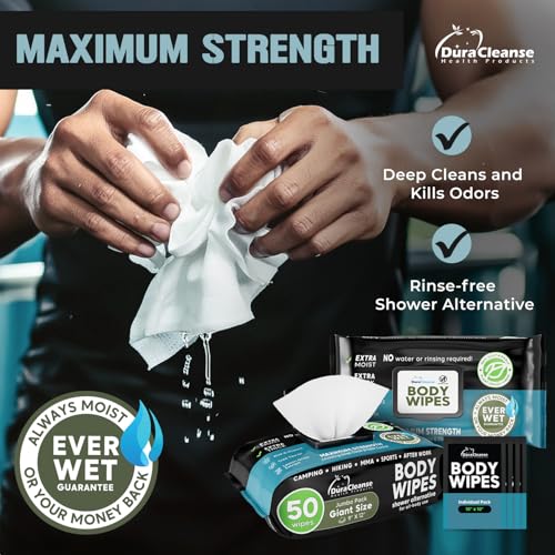 Body-Wipes-for-Men-50-XL-No-Rinse-Shower-Wipes-4-Travel-Bath-Wipes-9x12-After-Gym-Wipes-Mens-Deodorant-Wipes-Face-Wipes-for-Men-For-Camping-Essentials-Survival-Gear-and-Supplies