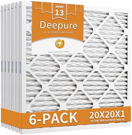 20x20x1 Merv 13 Furnace Filter 6 Packs Mpr 1900 Fpr 10 