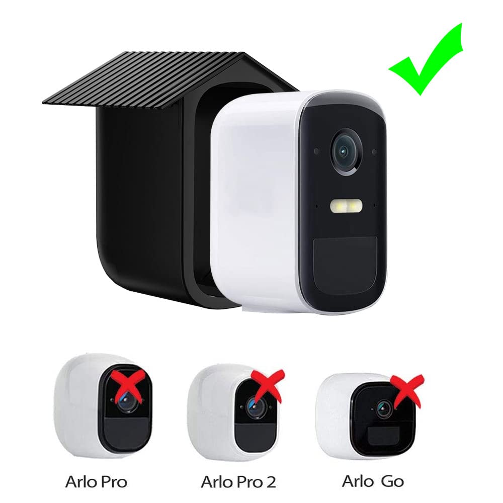 Confezione da 2 custodie in silicone nero per telecamera di sorveglianza EufyCam 2C / 2C Pro, custodia protettiva resistente ai raggi UV e alle intemp | Leroy Merlin