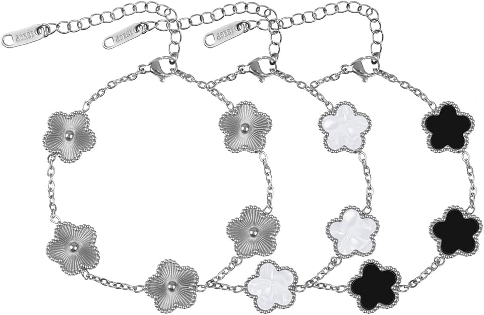 3Pcs Clover Bracelet Set, Love Bracelet, Clover Bracelets