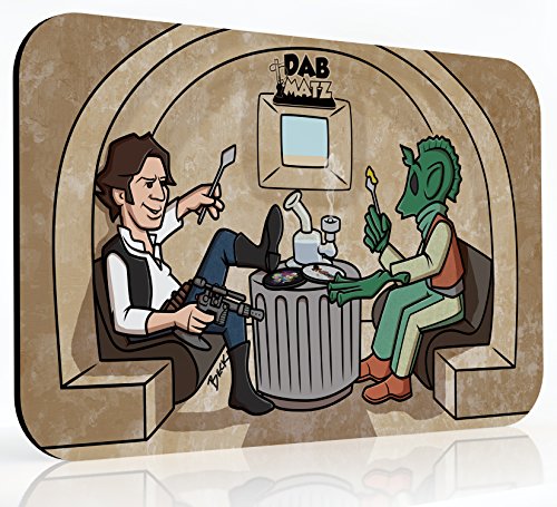 10x16 inch XL Dab Solo Dab Mat - Who Dabbed First? - Mousepad Style Dabmat | Dabpad | Rigmat | Dabmatz - 420 Friendly, Stoner Gift