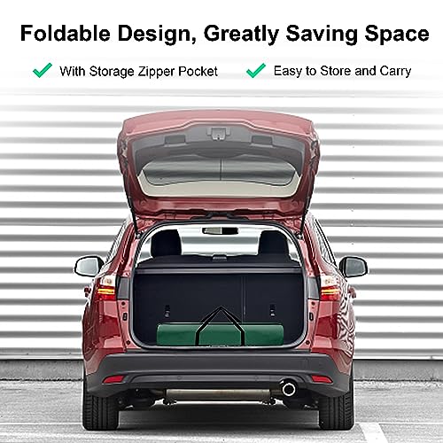 Image of Folding Stretcher for Medical Emergency Heavy Duty Handles | Portable Travel Emergency Medical Stretcher for Patient Transport, Straps and Carrying Case, High-Grade Aluminum Alloy, Green