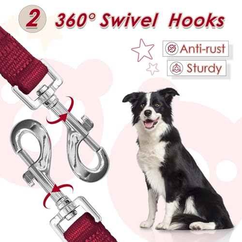 PETCOOZ Dog Training Lead, 3M/9.8ft Double Ended Lead for Dogs Professional Stop Pulling Dog Lead - Image 3