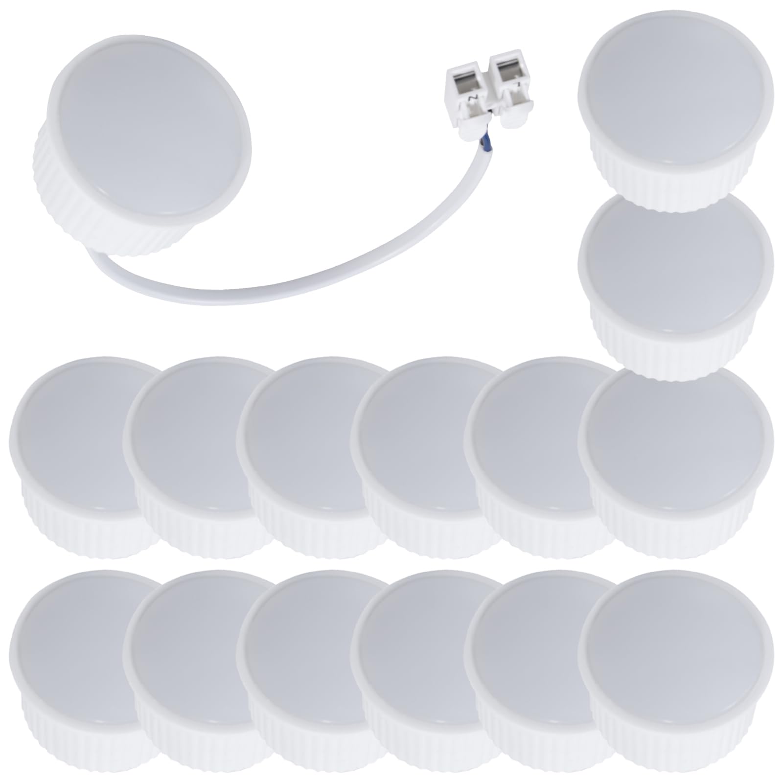 15 Stück LED Leuchtmittel 230V 3W Warmweiß 3000K | 265lm | LED Modul mit Milchglas | Für Spots, Decken- & Einbauleuchten | Kompakte Bauform | Flackerfrei & sofort volle Helligkeit | Nicht dimmbar