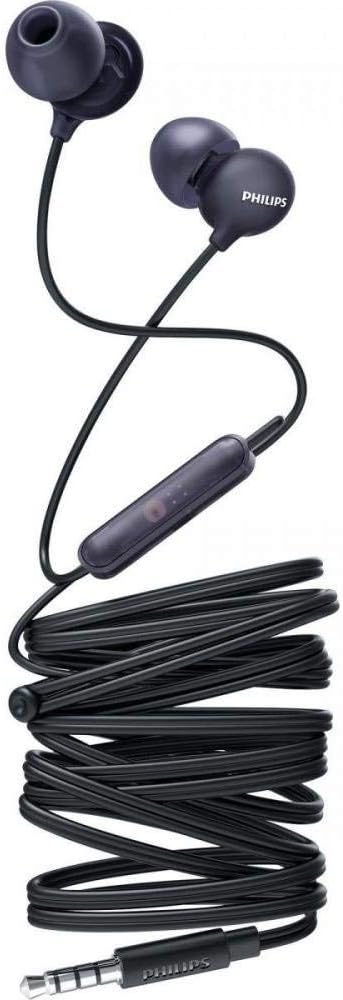 PHILIPS Upbeat SHE2405 in-Ear Headphones, in-line Mic - Transluscent Black