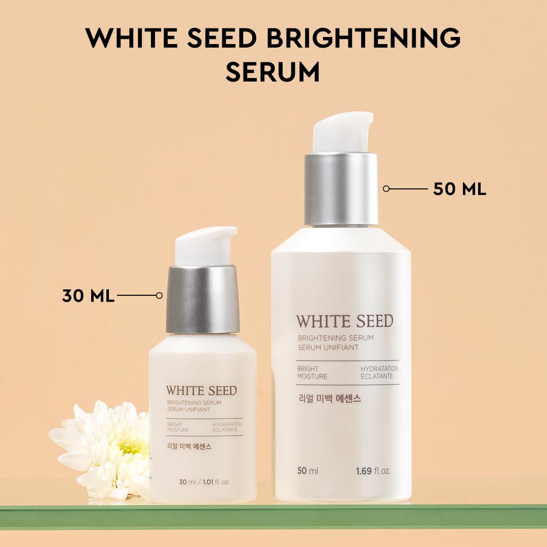 The Face Shop White Seed Brightening Face Serum 30ml β Niacinamide + Hyaluronic Acid Serum for Dark Spots, Pigmentation & Dullness | Fades Spots, Acne Scars, Evens Tone & Boosts Glow | Korean Skincare, Vegan 4