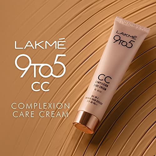 Image of Lakme Absolute Pore Fix Toner, with Lavender & Witch Hazel, 60 ml & LAKME 9 to 5 CC Cream, 01 Beige, Light Face Makeup with Natural Coverage, SPF 30, 30g