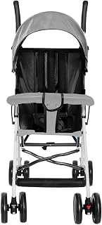 Cochecito de caña de bebé ultraligero, compacto, plegable e inclinable desde el nacimiento hasta 25 kg, con sistema Trolley, funda de lluvia y capucha extensible D-gris